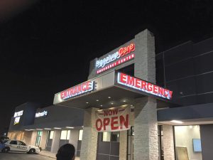 Marion Outdoor Signs & Exterior Signs channel letters banner outdoor storefront building illuminated backlit sign 300x225